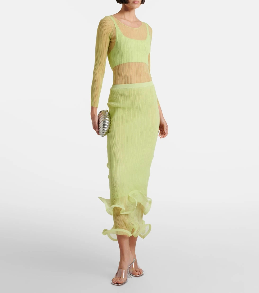 Simkhai - Sheer jersey top