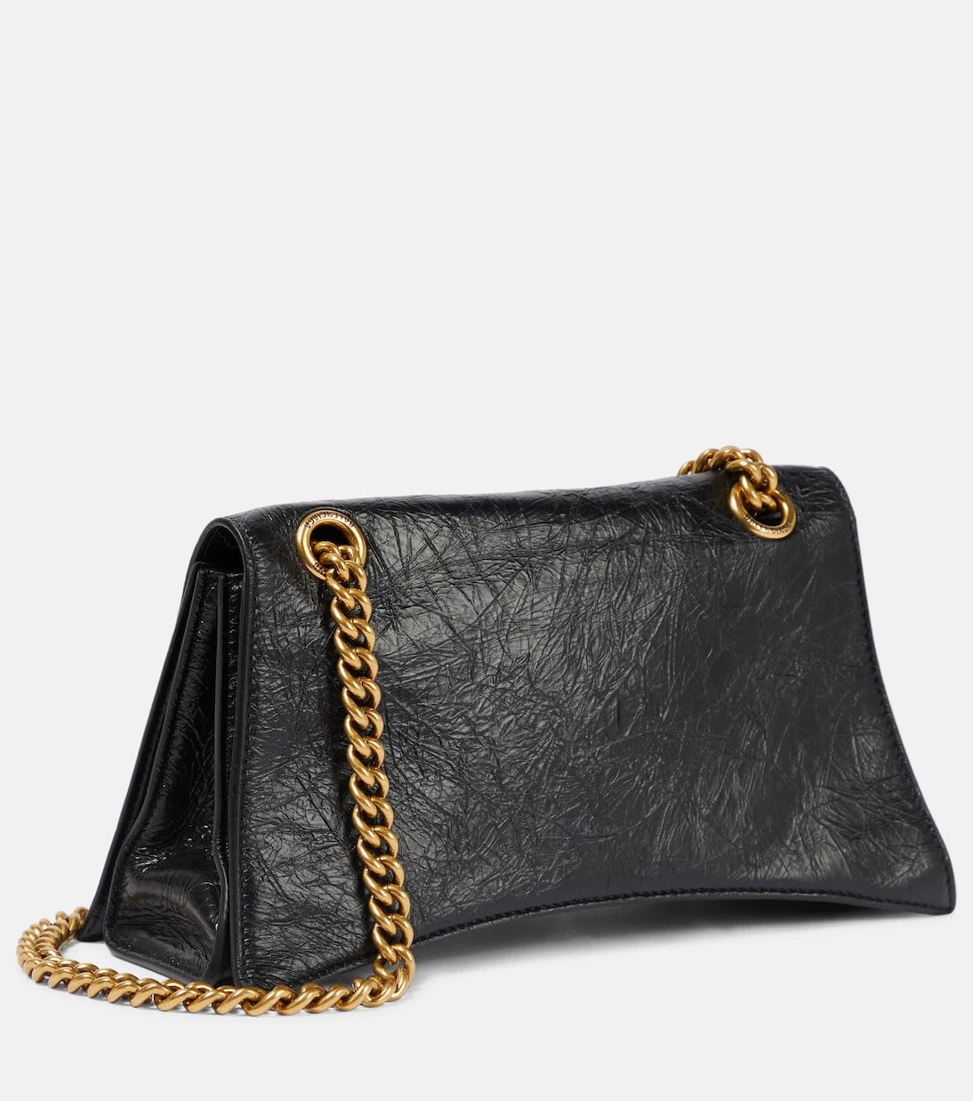 Balenciaga - حقيبة كتف Crush Small من الجلد