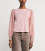 ME+EM Pink Balloon Sleeve Blouse