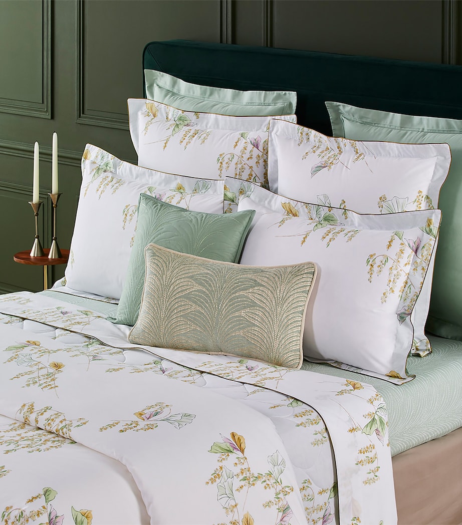 Yves Delorme Pollen Super King Fitted Sheet (180cm x 200cm)