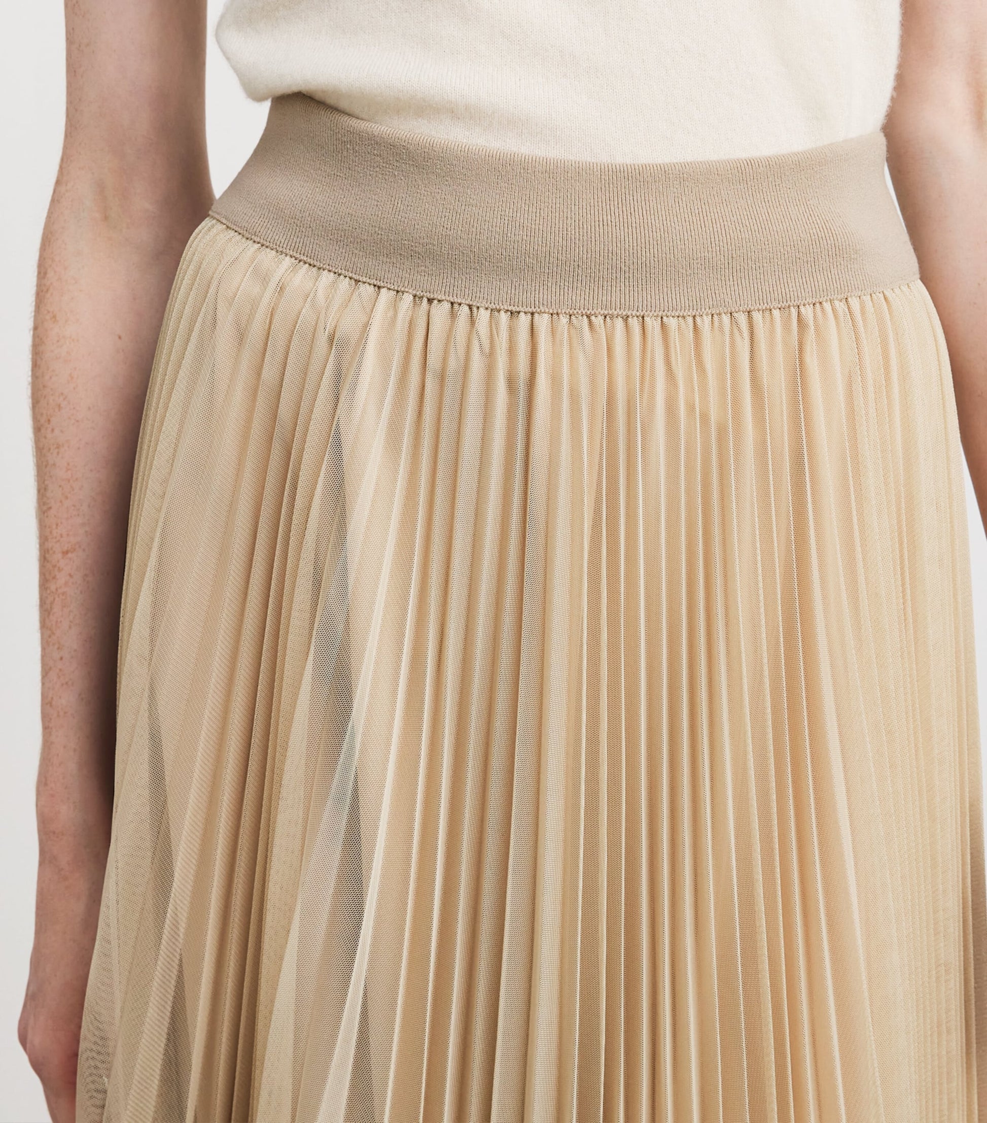 Fabiana Filippi Pink Tulle Maxi Skirt