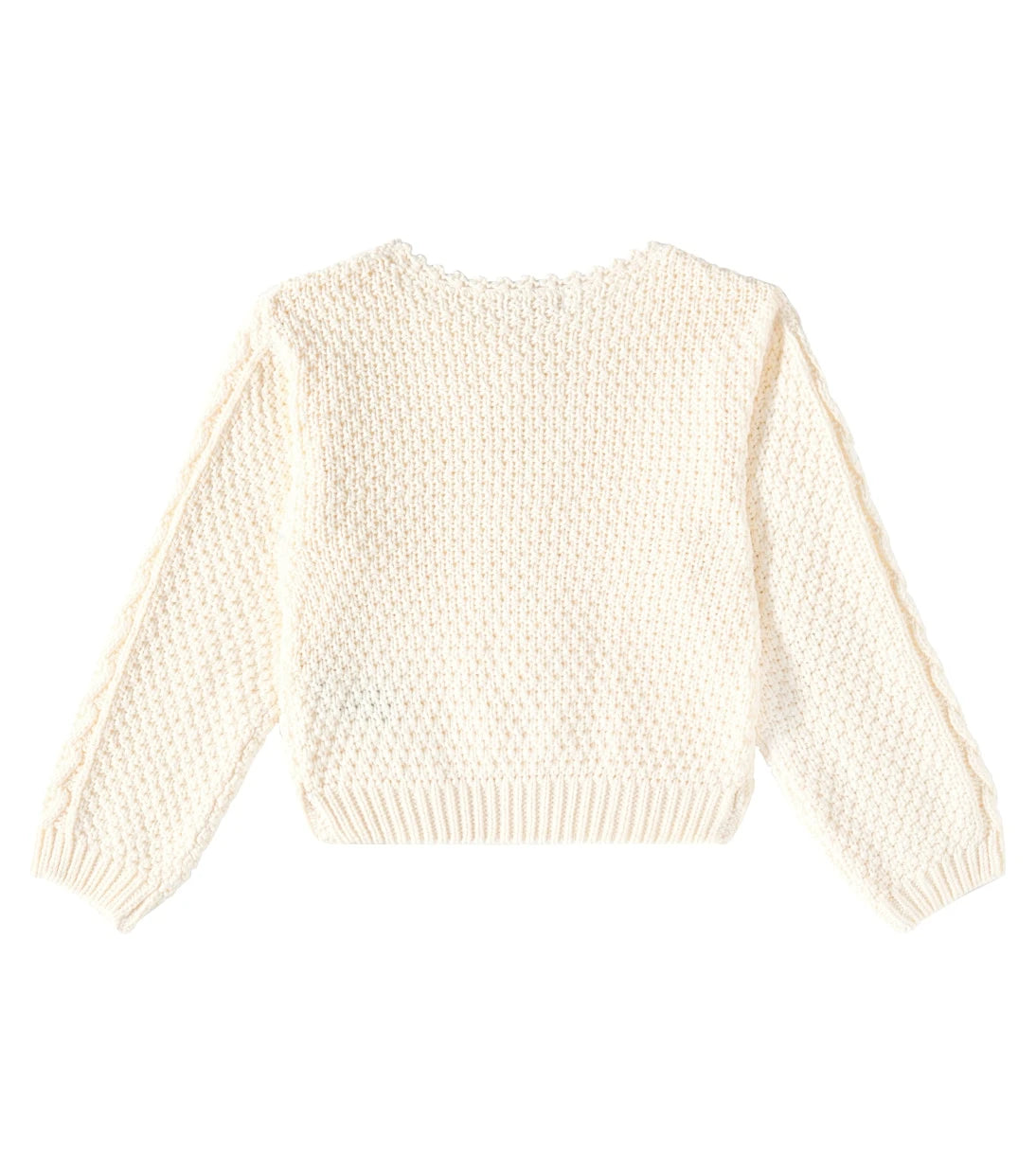 Louise Misha - Vinala floral-appliqué cotton sweater