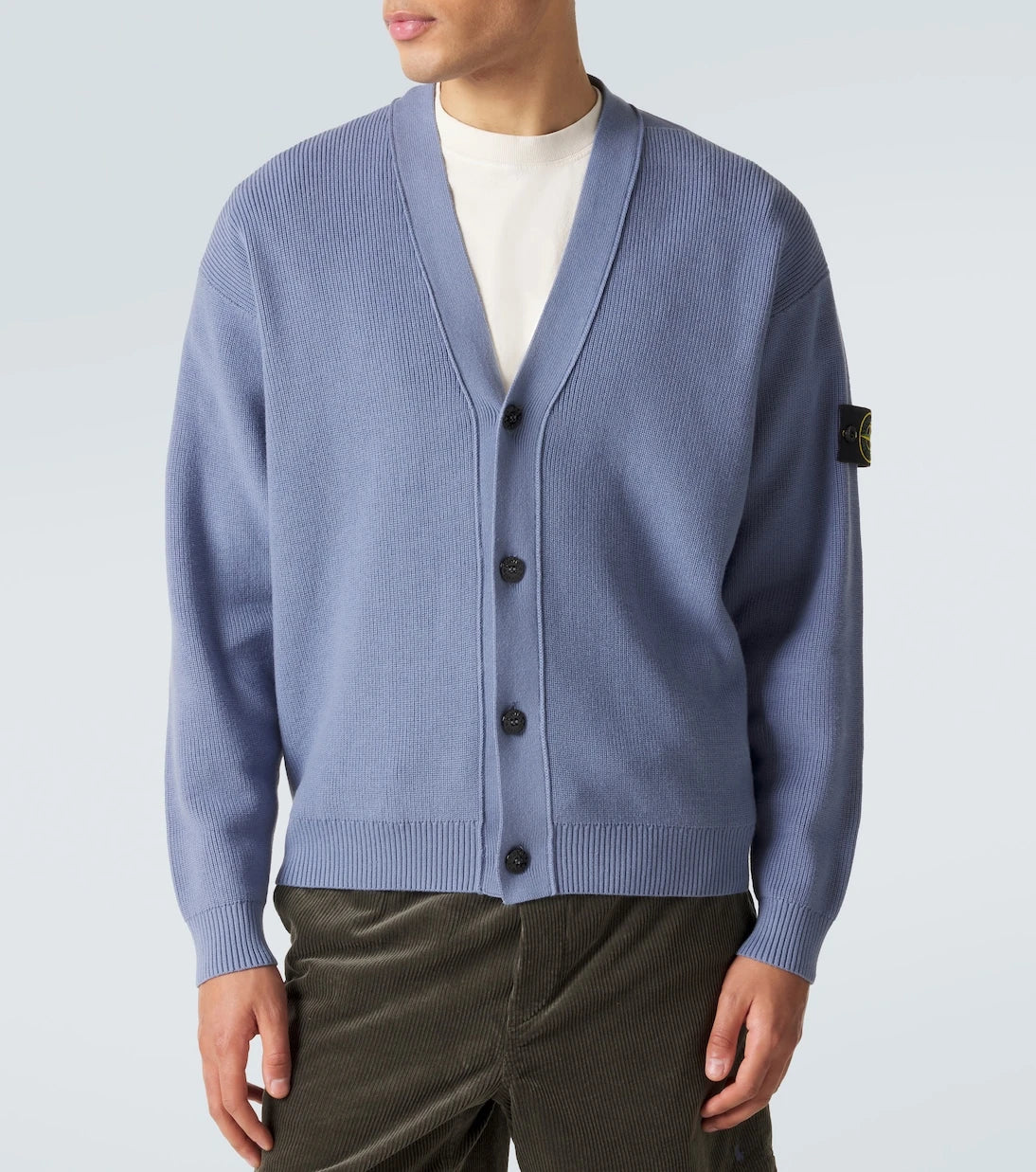 Stone Island - Compass cotton cardigan