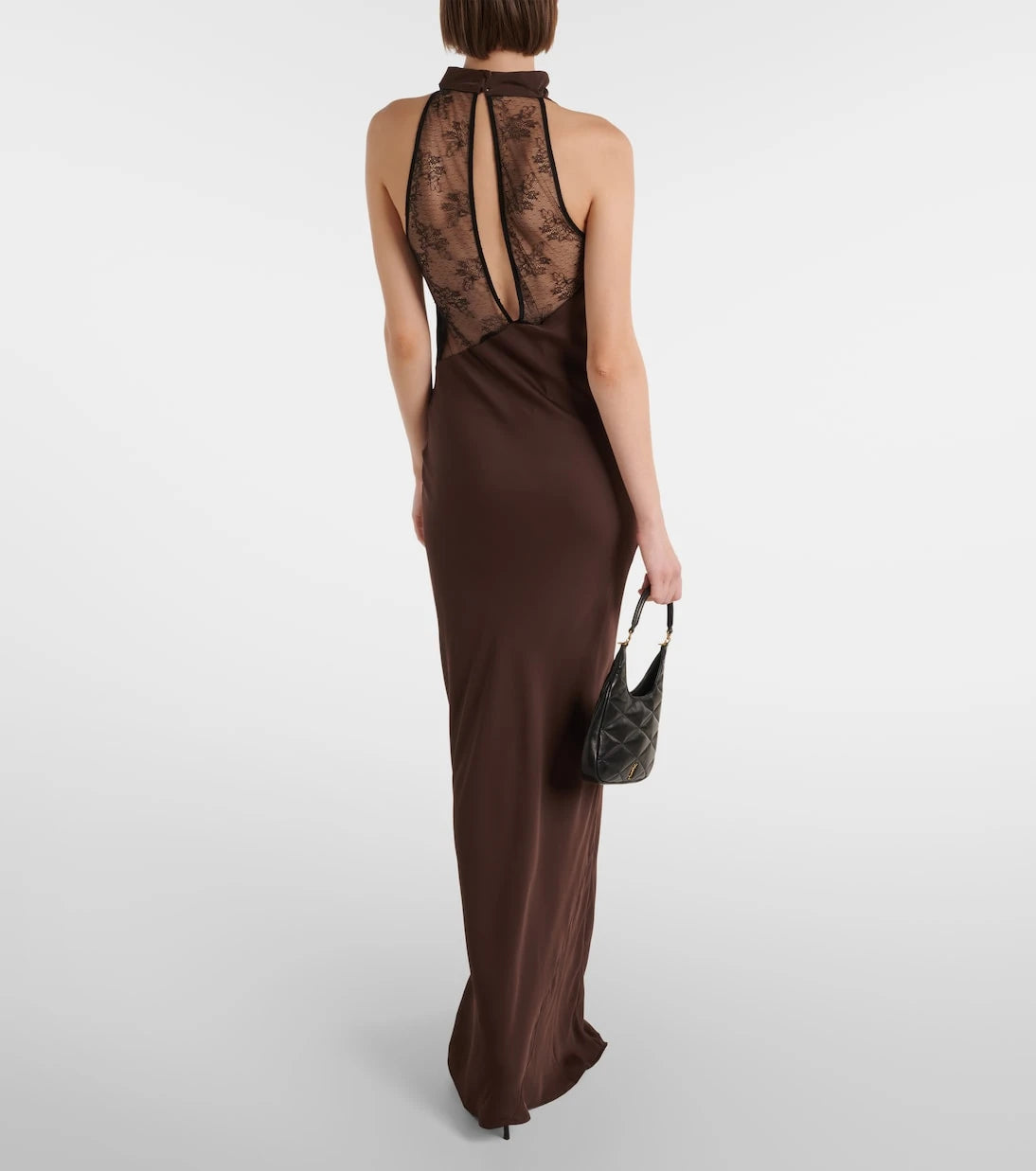 Rotate - Lace-trimmed cutout gown