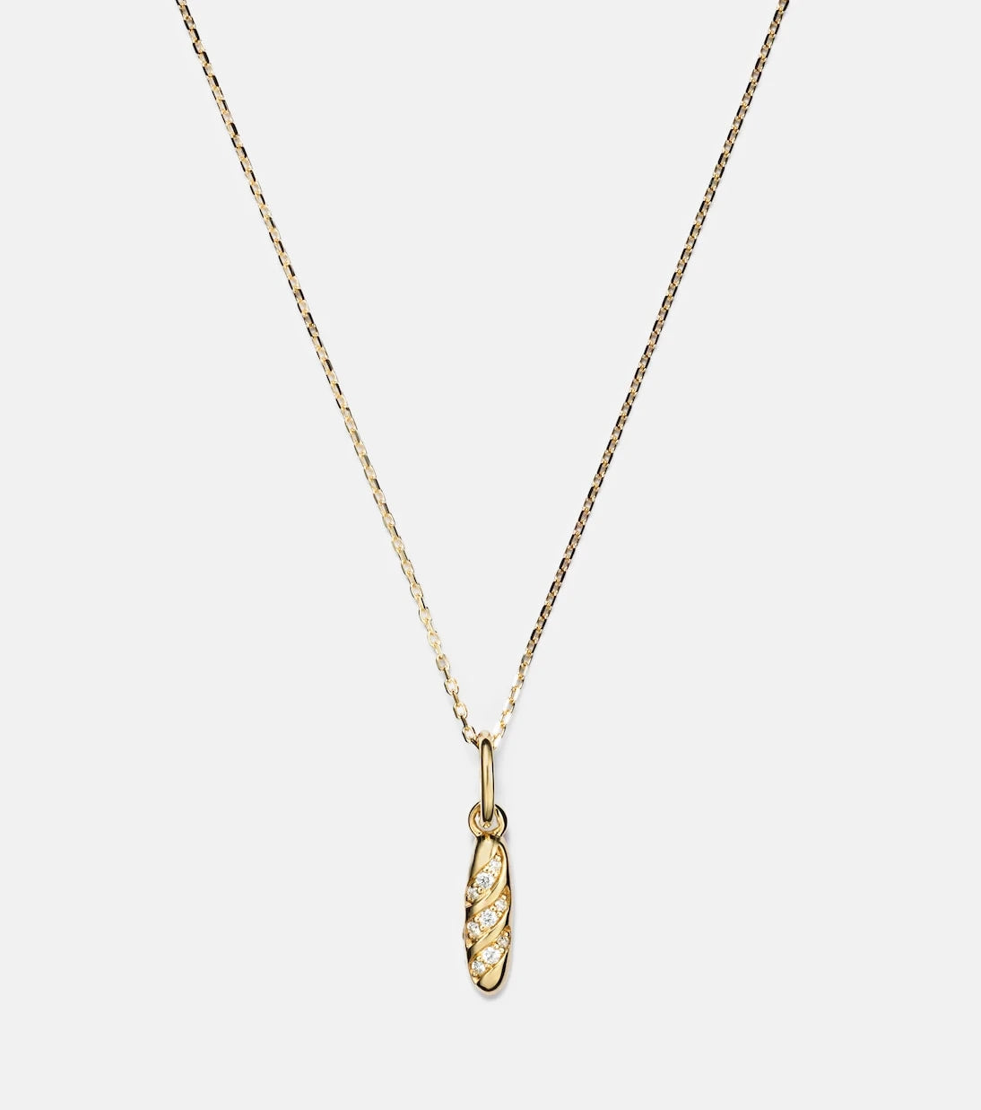 Stone and Strand - 14kt gold pendant necklace with diamonds