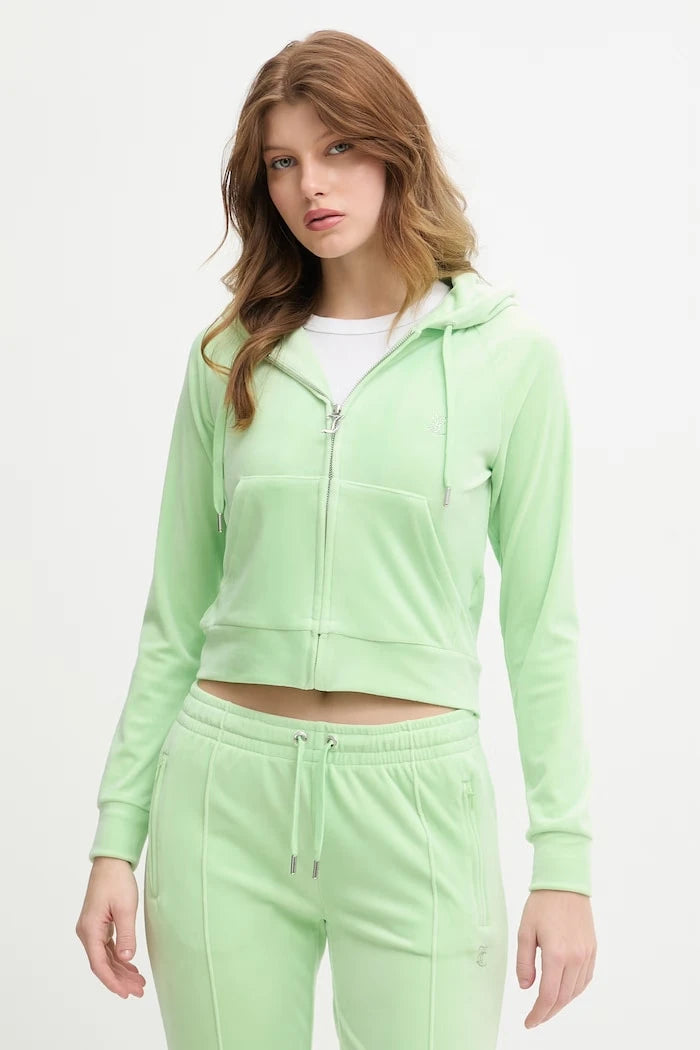 Juicy Couture Kadın Kadife Kapüşonlu Sweatshirt MADISON COL OUT