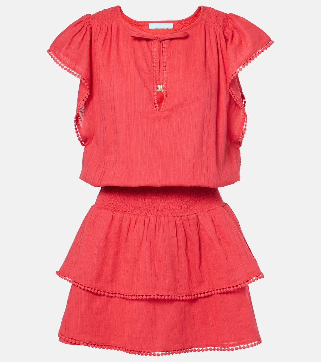 Melissa Odabash - Keri tiered cotton minidress