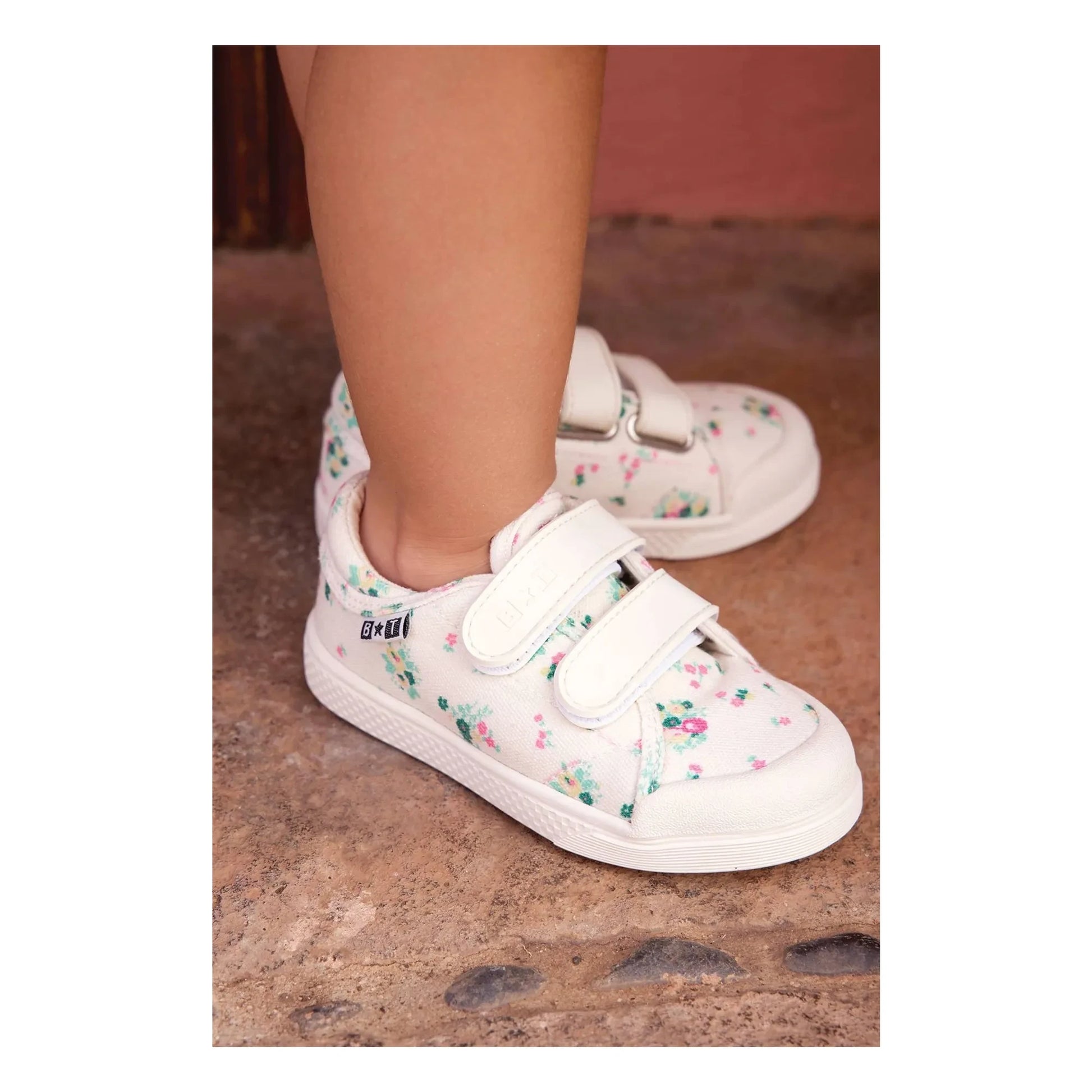 Bonton - Flowery Izy Scratch Sneakers | Ecru