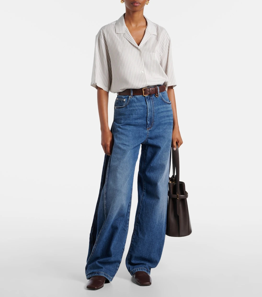 Sportmax - جينز جاستون بقصة أرجل واسعة