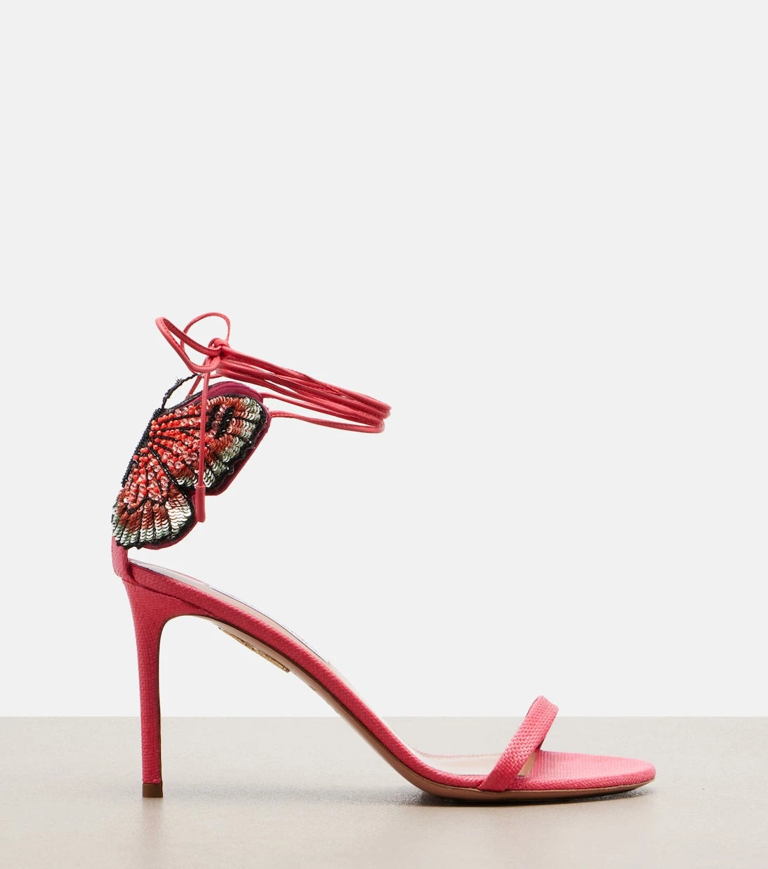 Aquazzura - Papillon Damour embellished sandals