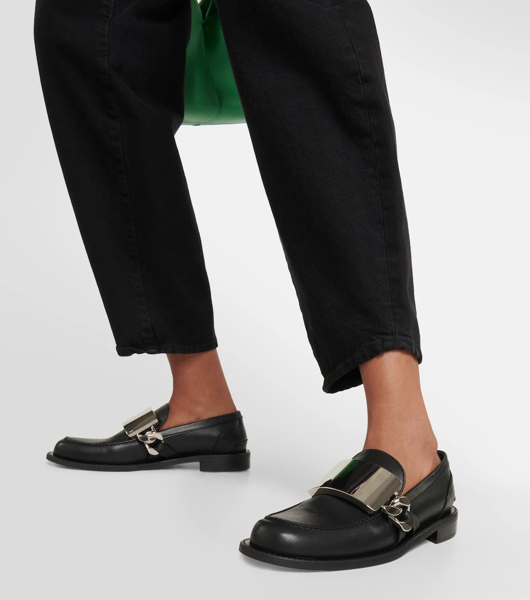 JW Anderson - Gourmet Chain leather loafers