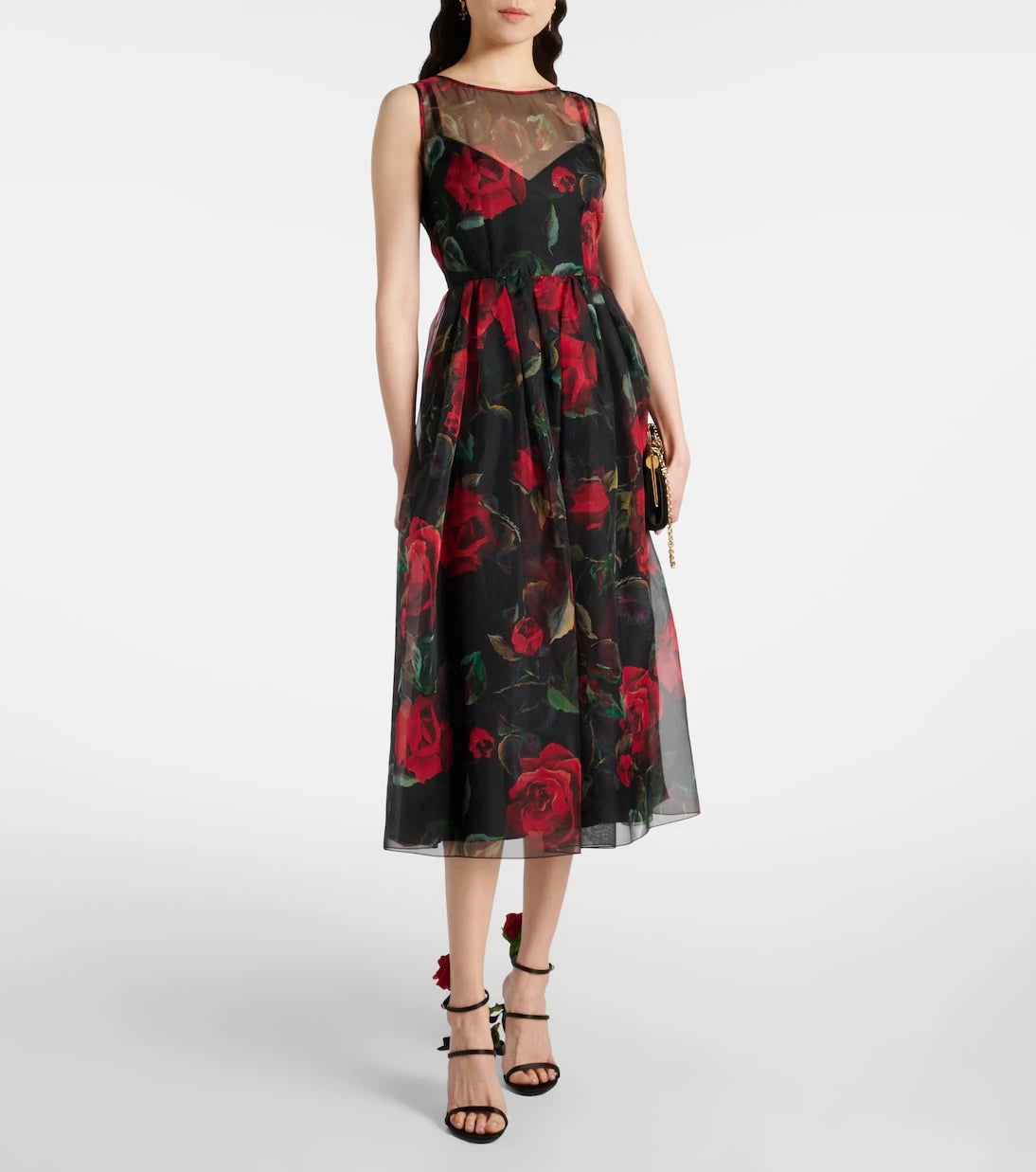 Dolce&Gabbana - Floral silk cocktail dress
