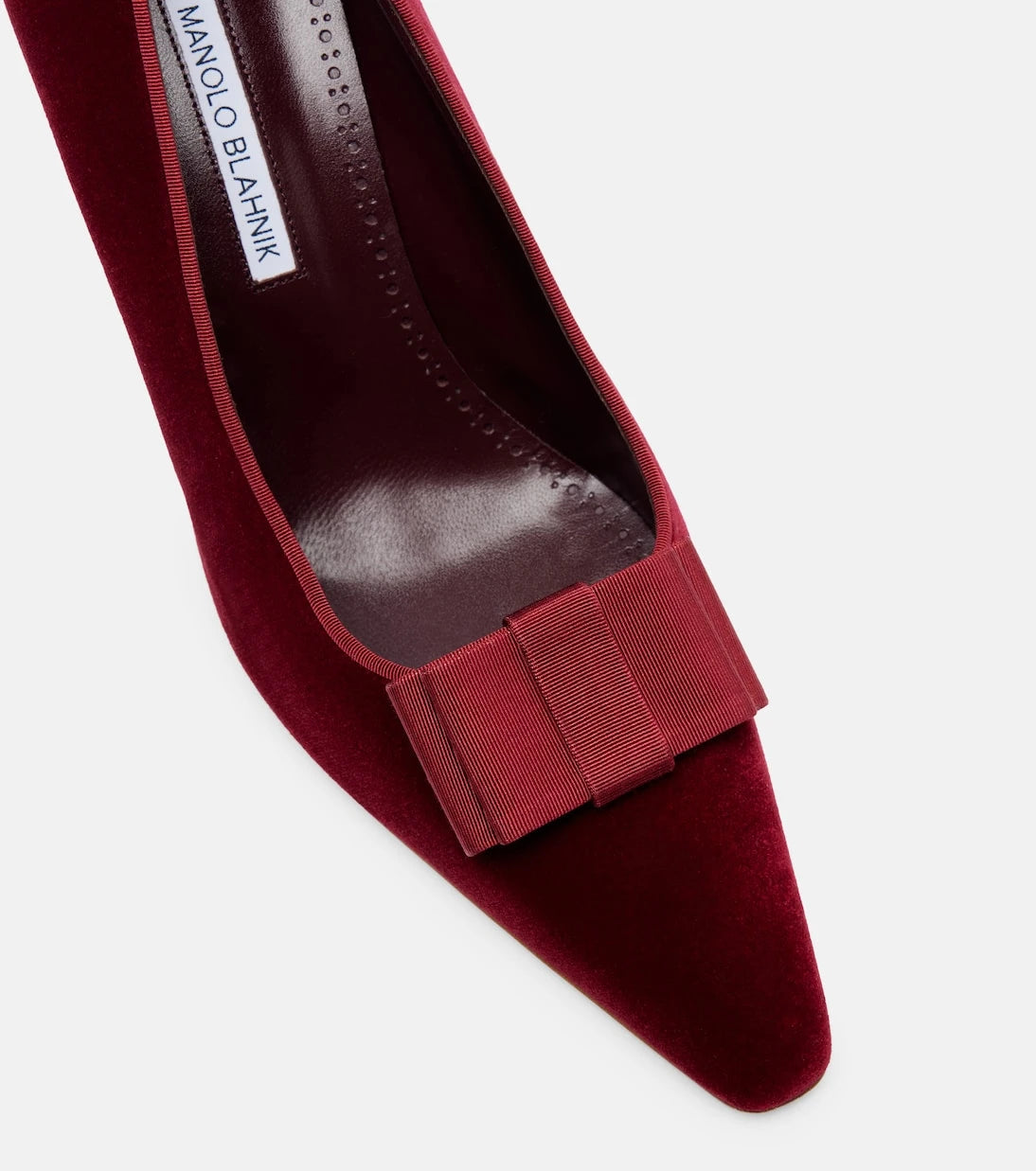 Manolo Blahnik - Reador 90 velvet pumps