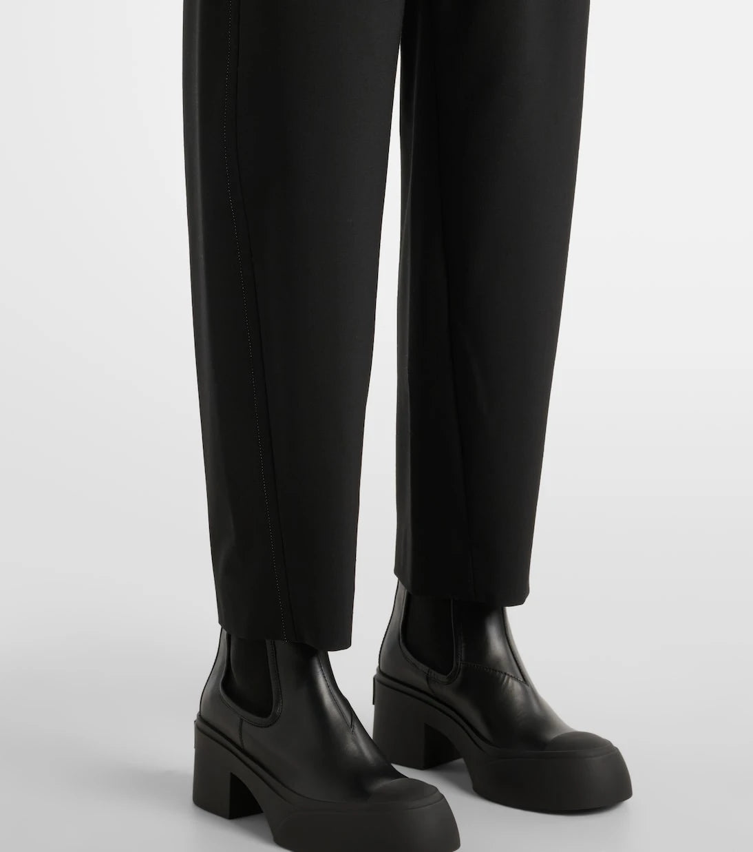 Marni - High-rise tapered pants