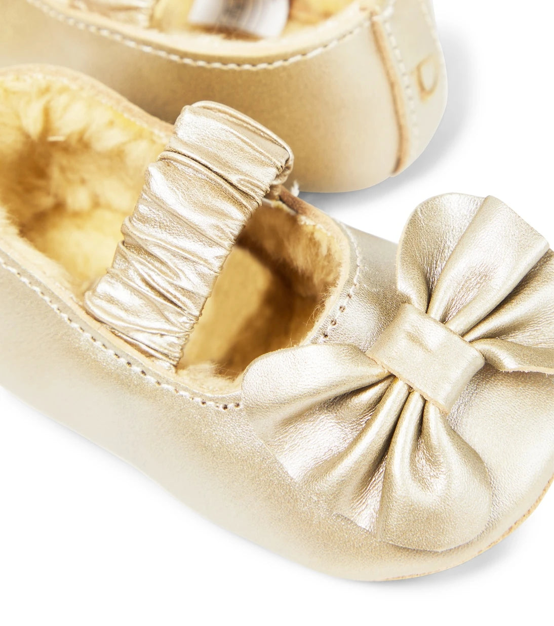 Donsje - Baby Neni metallic leather ballet flats