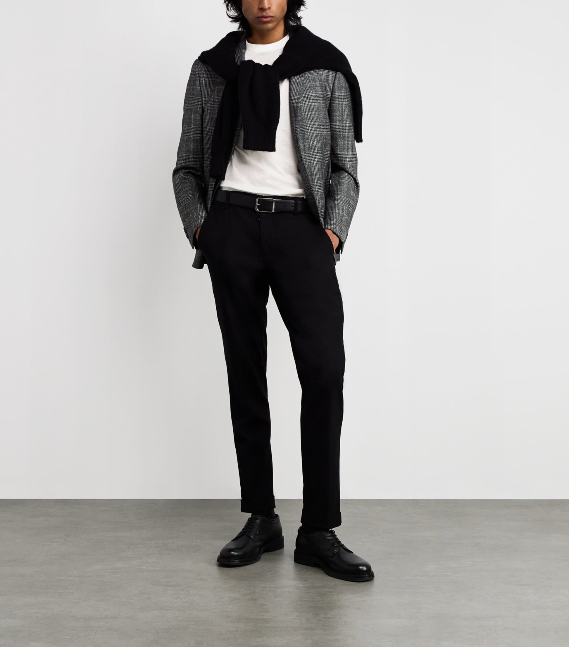 Double-Layered Crew-Neck T-Shirt