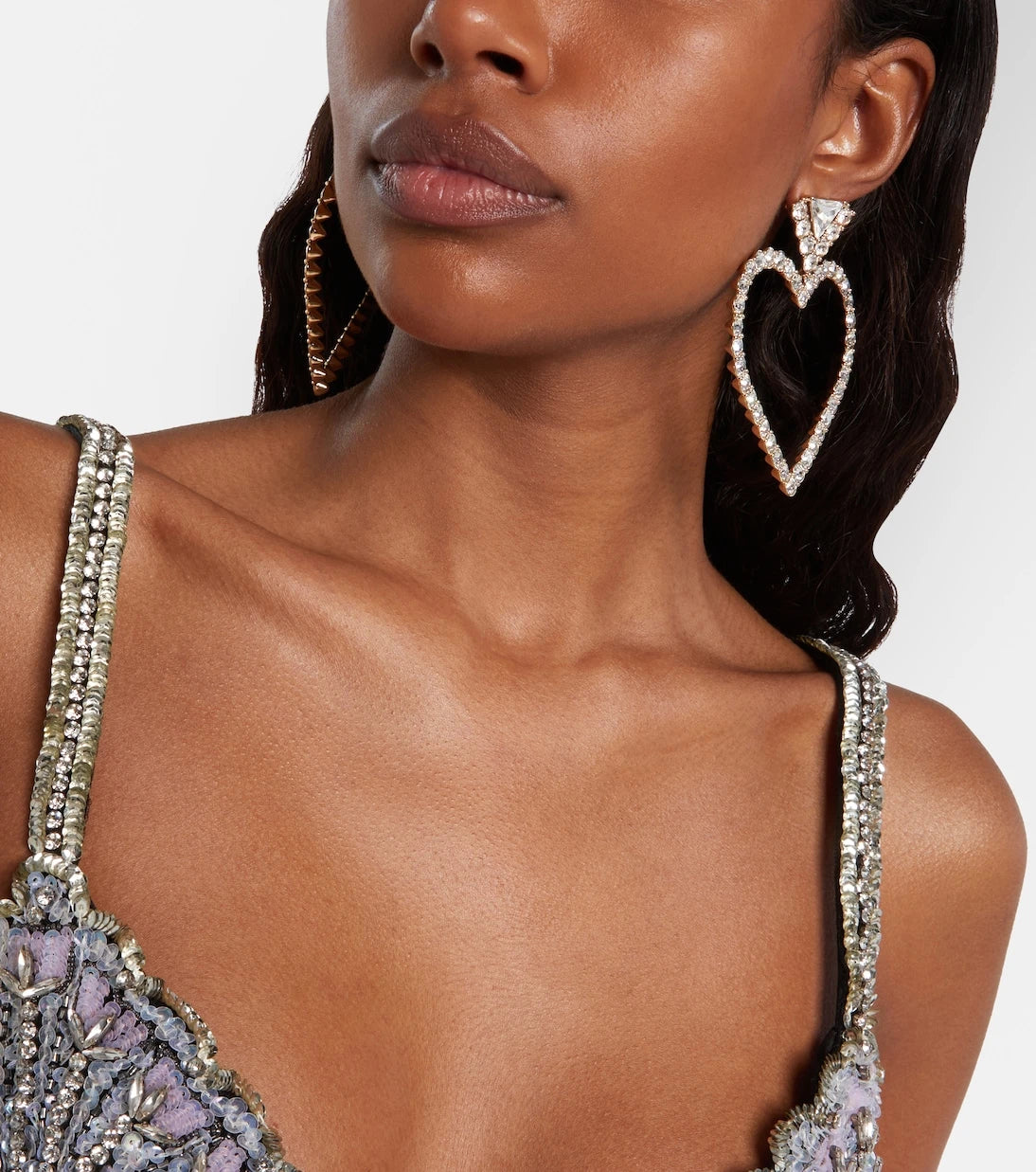 Valentino - Cœur Royal embellished earrings