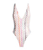 Missoni Multi Zigzag Plunge-Neck Swimsuit