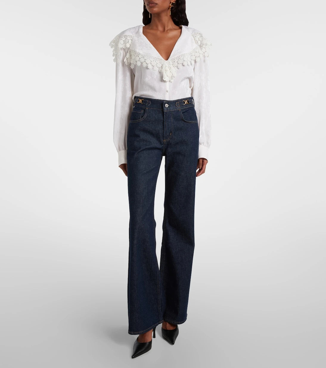 Citizens of Humanity - بنطلون جينز كيمبرلي بقصة ساق واسعة وخصر مرتفع