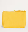 Yellow Cotton Logo Coin Purse