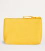 Yellow Cotton Logo Coin Purse