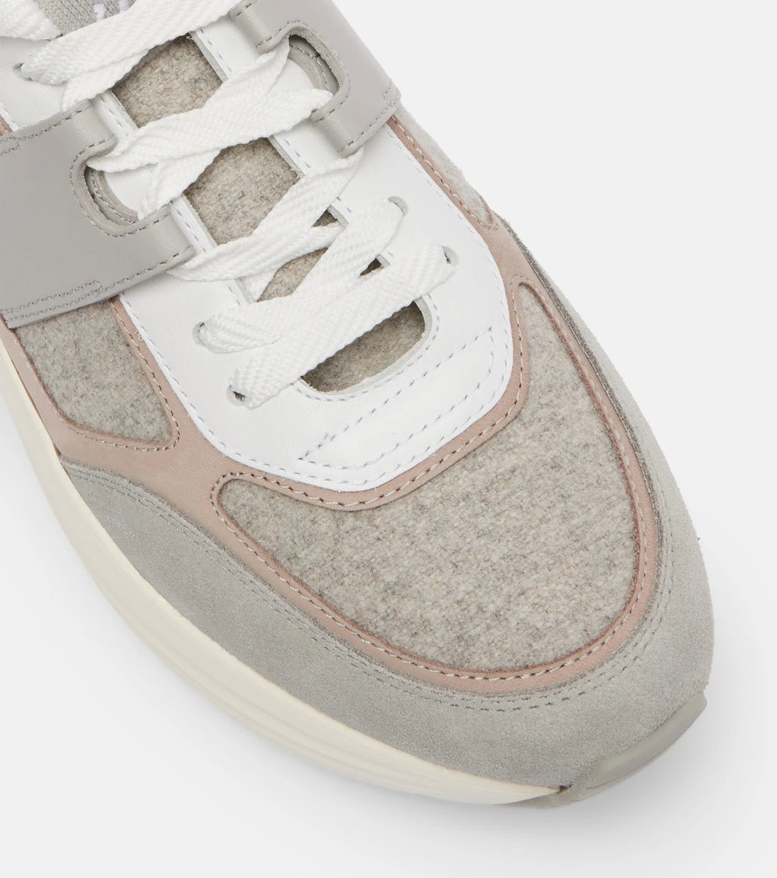Tod's - Leather-trimmed sneakers