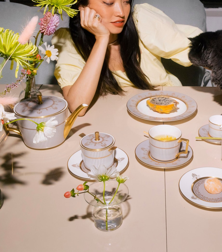 Anthemion Grey Espresso Cup and Saucer