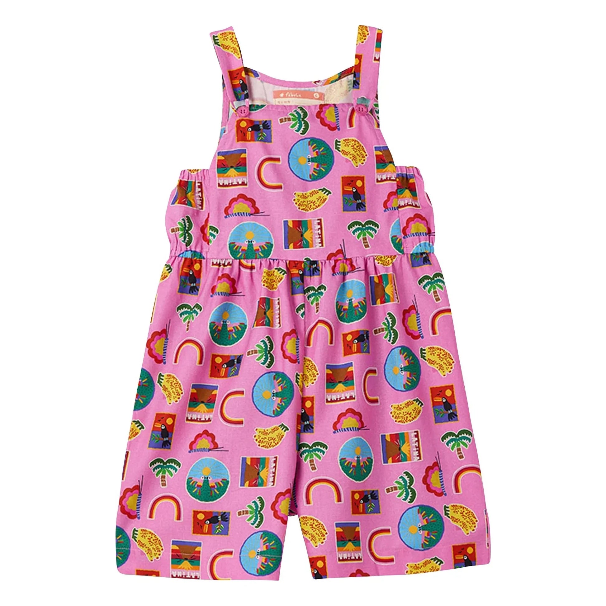 Fabula - Rainbow overalls | Pink