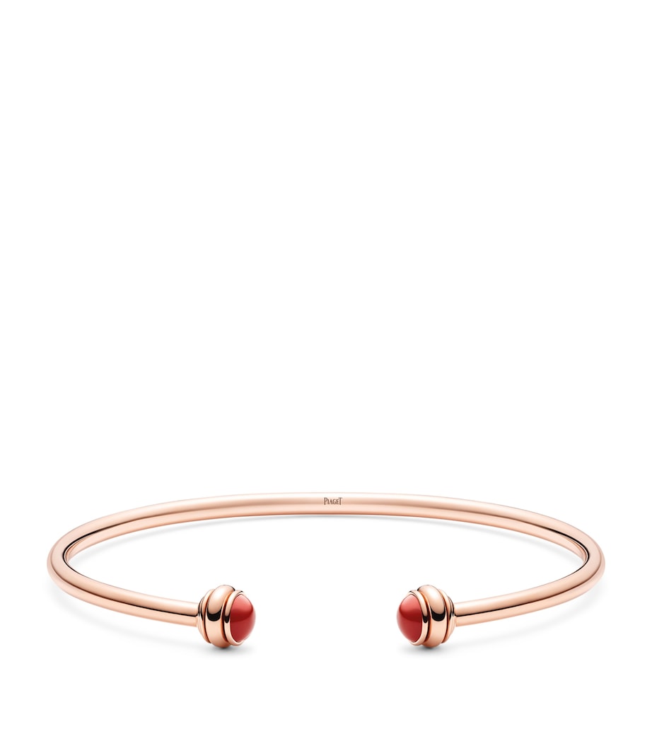 Rose Gold and Carnelian Possession Bangle