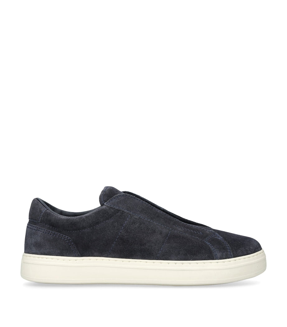 Suede H668 Slip-On Sneakers NAVY