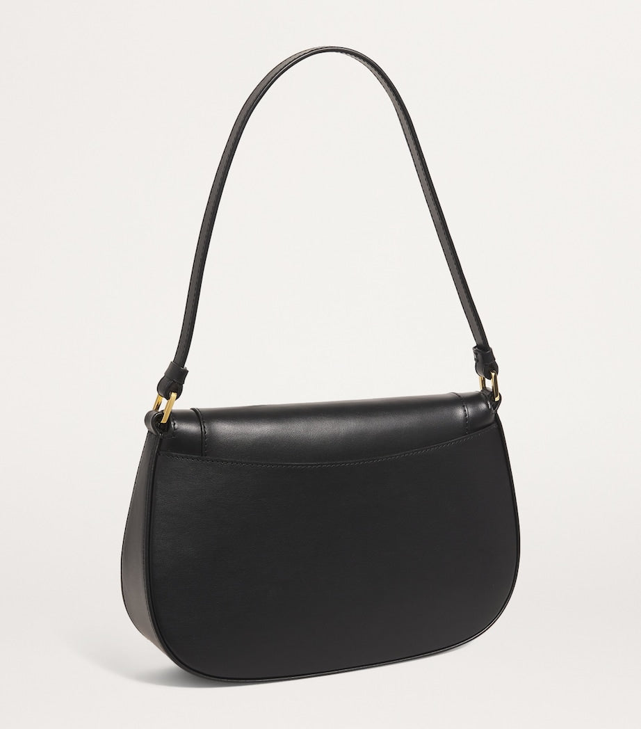 Black Leather Shoulder Bag