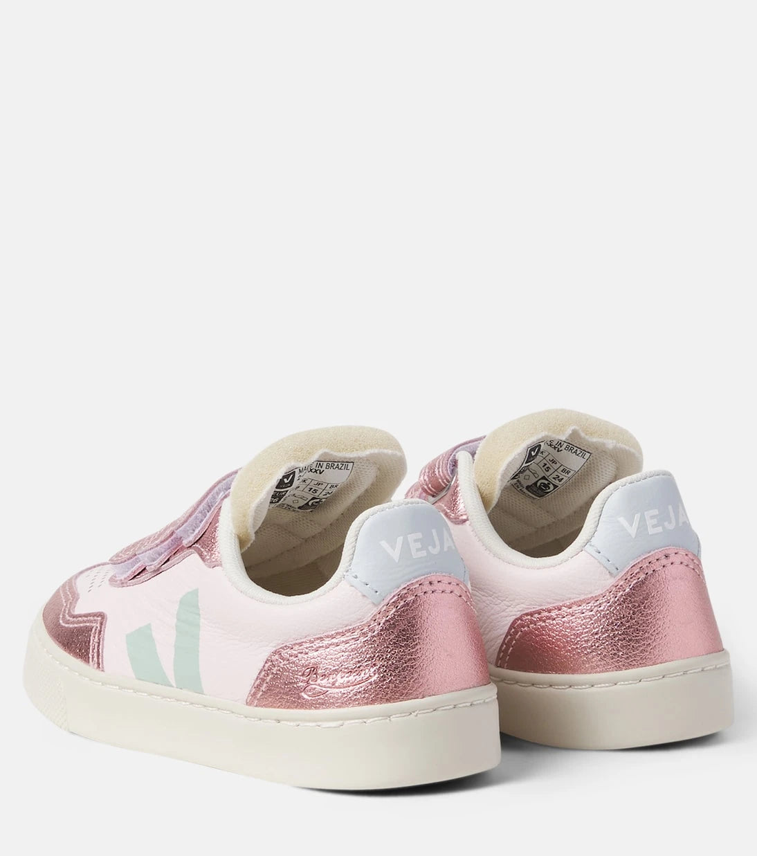 Veja Kids - x Bonpoint V-90 leather sneakers