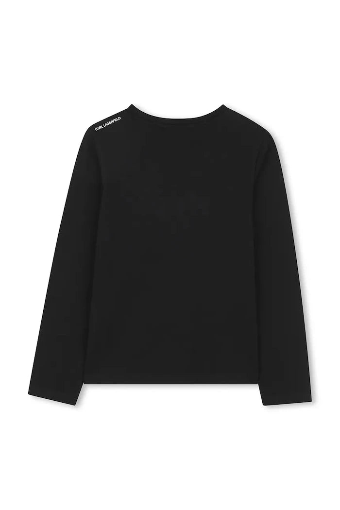 Детска блуза с дълги ръкави Karl Lagerfeld