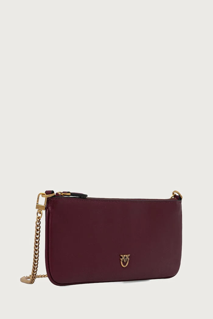 Pembe Pinko deri kadın clutch