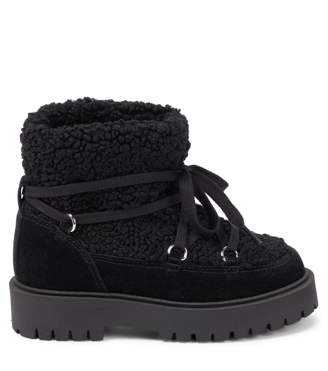 Il Gufo - Suede-trimmed faux shearling ankle boots