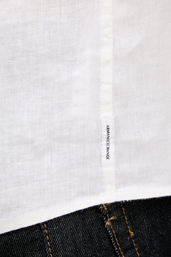 Armani Exchange Erkek Keten Gömlek