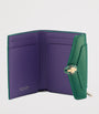 Bvlgari Green Leather Serpenti Forever Slim Compact Wallet