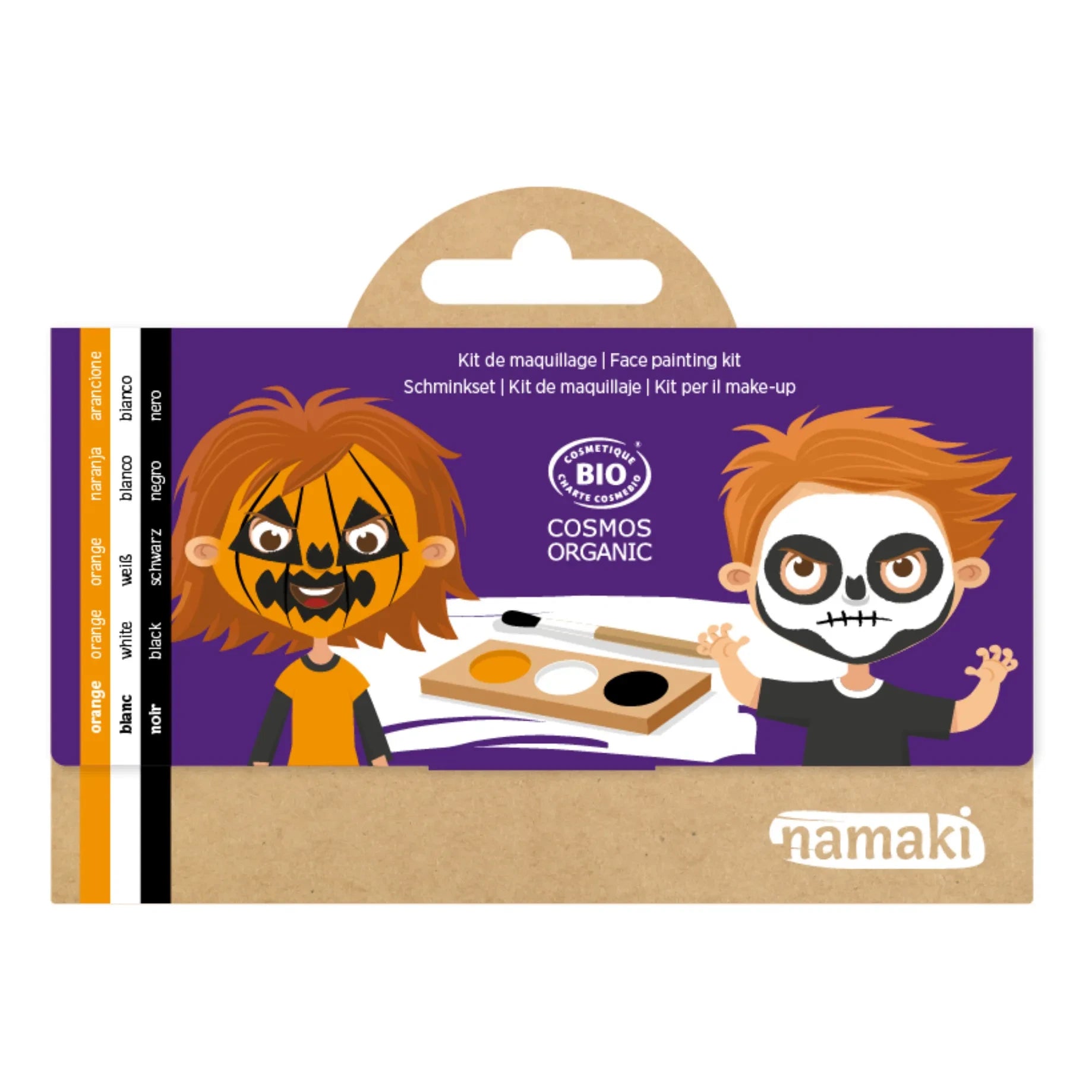 Namaki - Pumpkin & Skeleton 3 Shades Makeup Kit | Orange