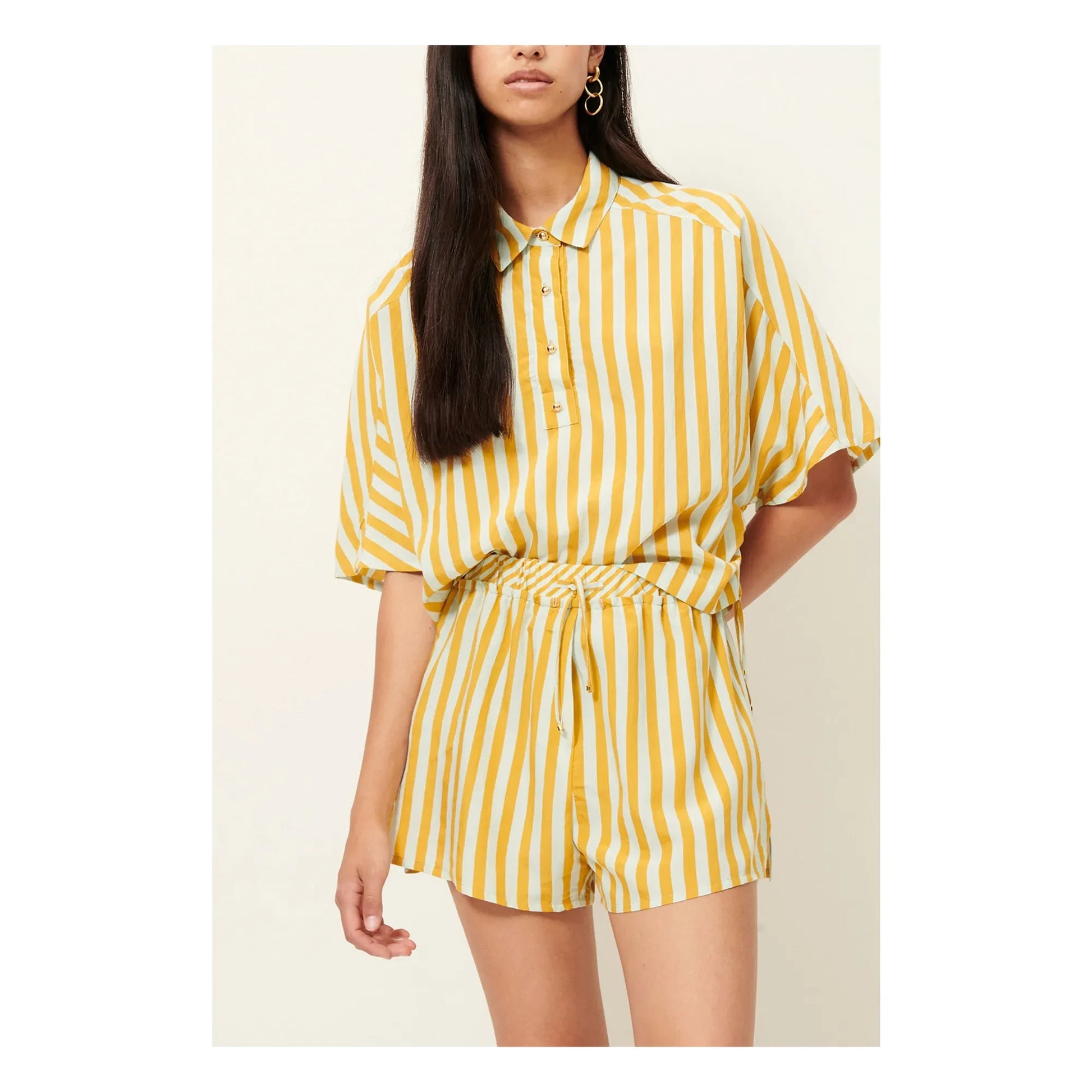 Sessùn - Short Stripes Agde | Yellow