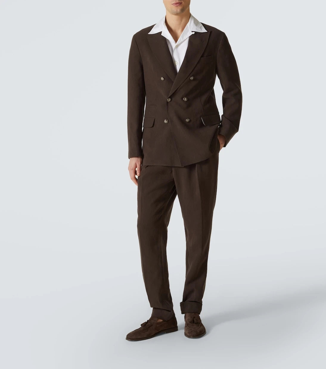 Brunello Cucinelli - Double-breasted linen suit