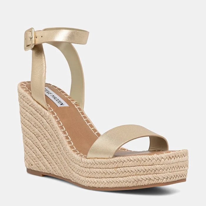 Steve Madden deri eğimli platform sandaletler Upstage