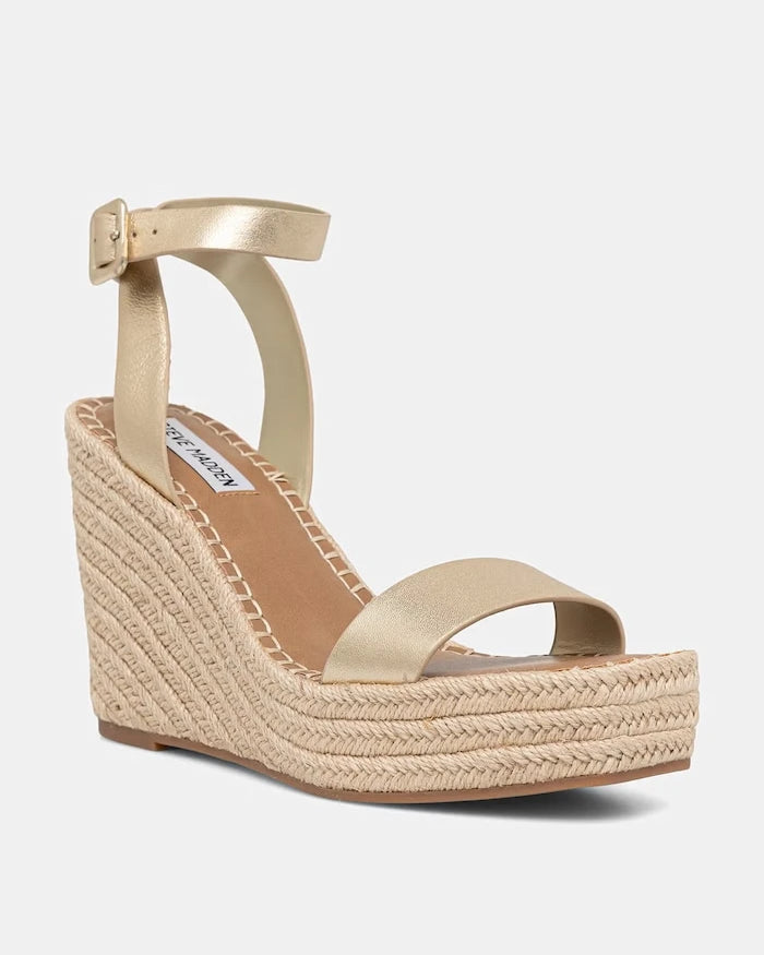 Steve Madden deri eğimli platform sandaletler Upstage