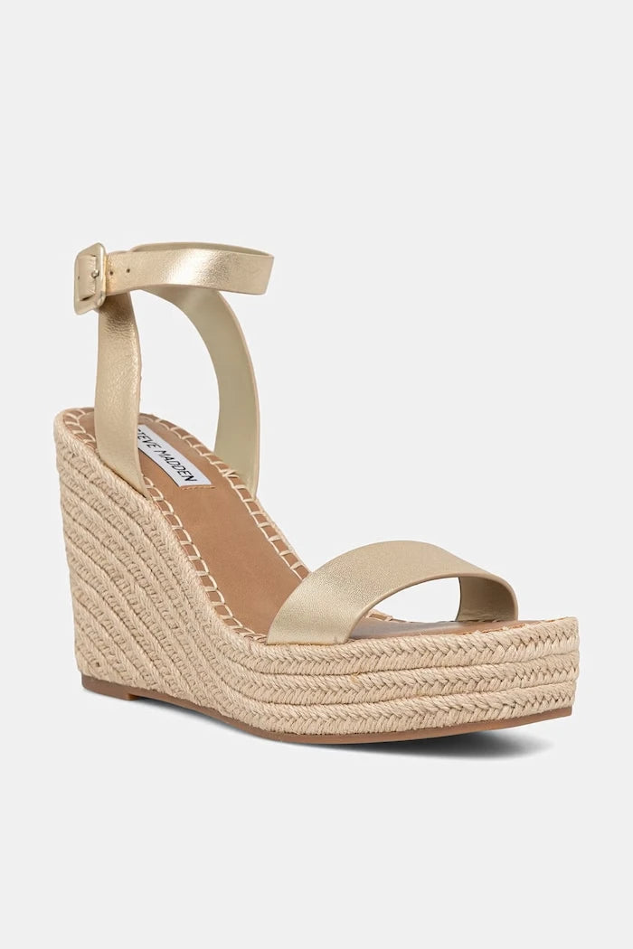 Steve Madden deri eğimli platform sandaletler Upstage