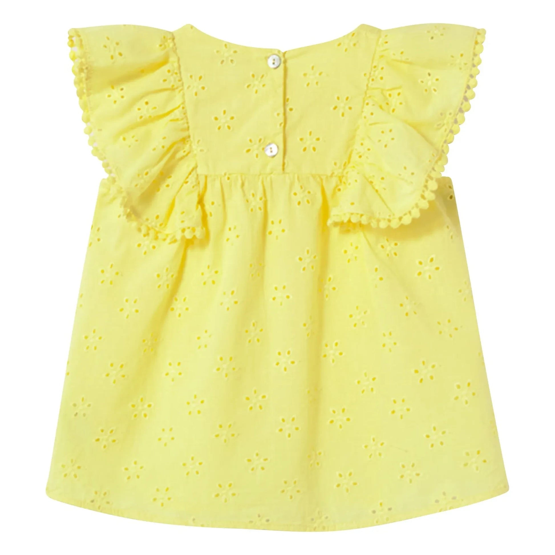 Cozmo - Sohpia Embroidered Dress | Yellow