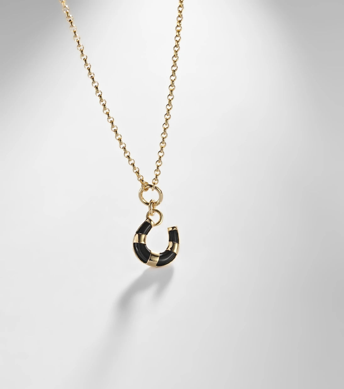 FoundRae - 18kt gold necklace with onyx