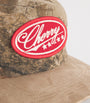 Canvas Camouflage Print Logo Baseball Cap