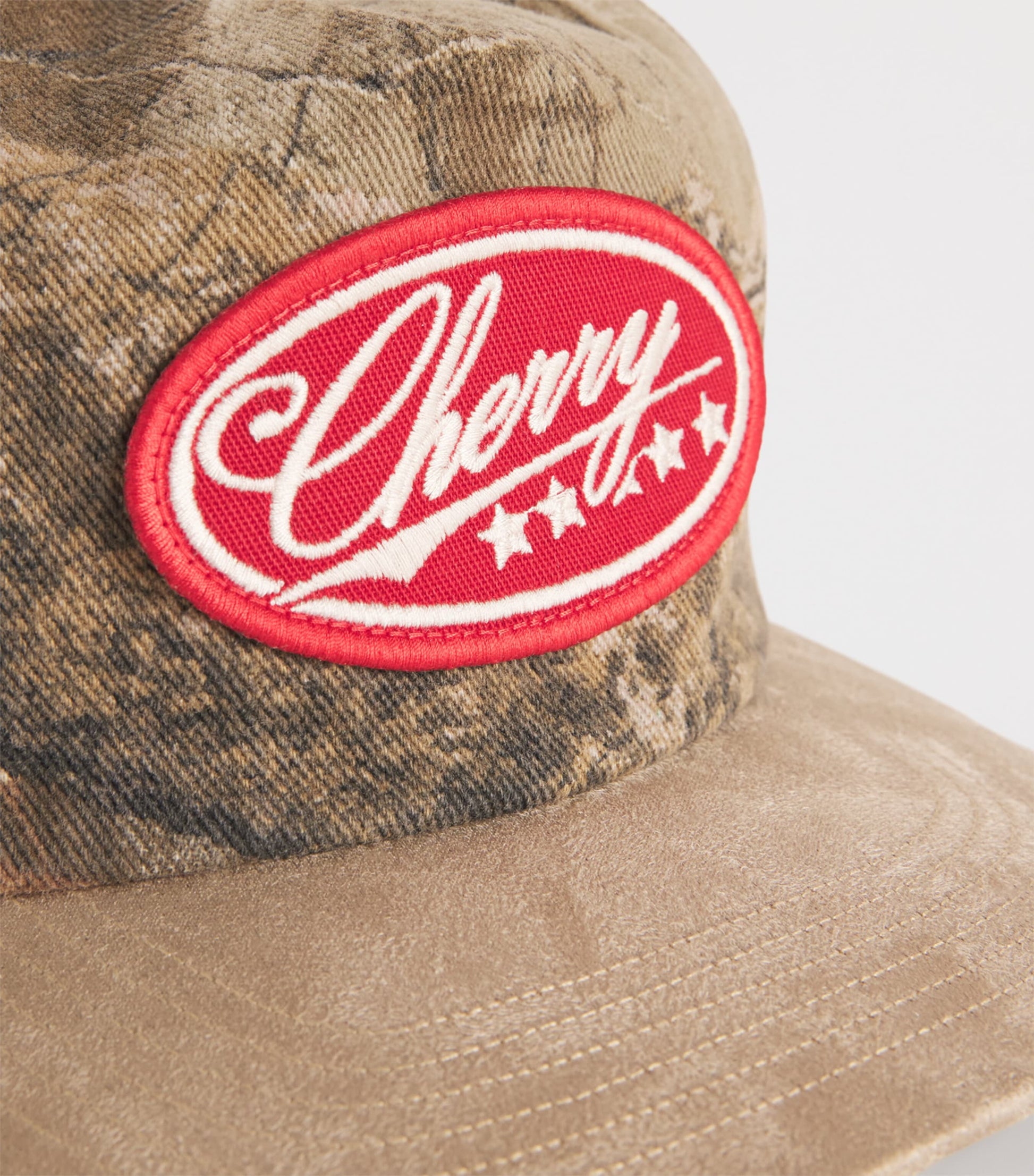 Canvas Camouflage Print Logo Baseball Cap