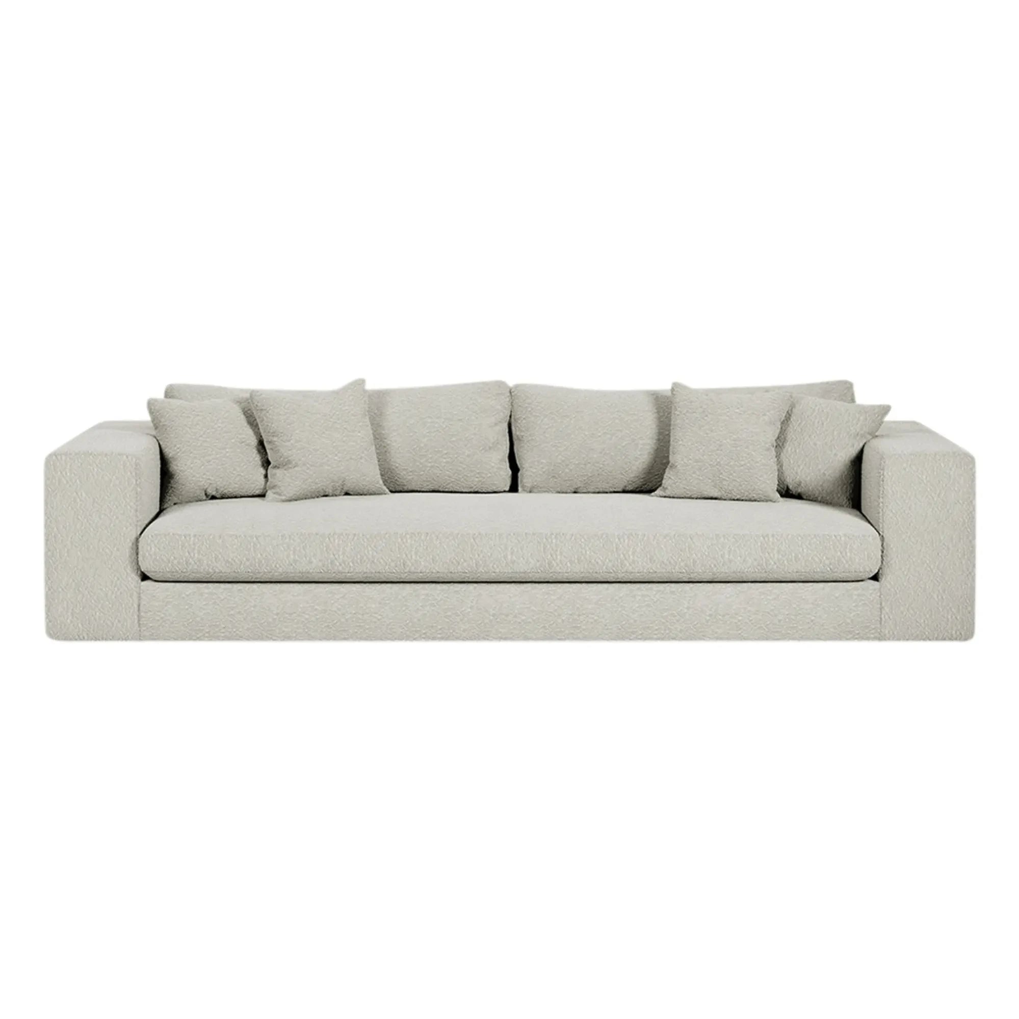Panac Edition - Bellechasse 4-seater sofa in bouclette - 275 cm | Off-White