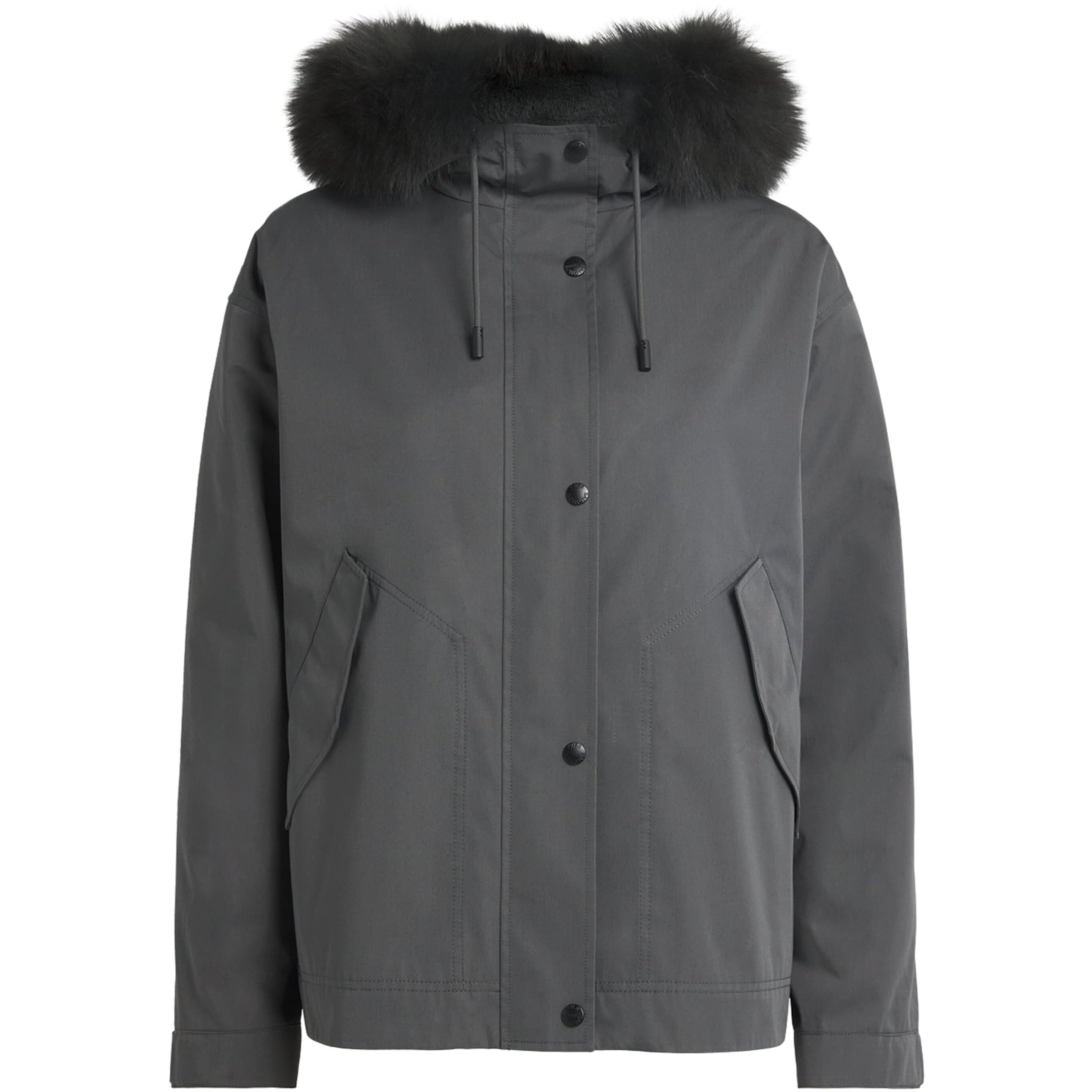 Yves Salomon Waterproof Fur-Trim Parka Coat