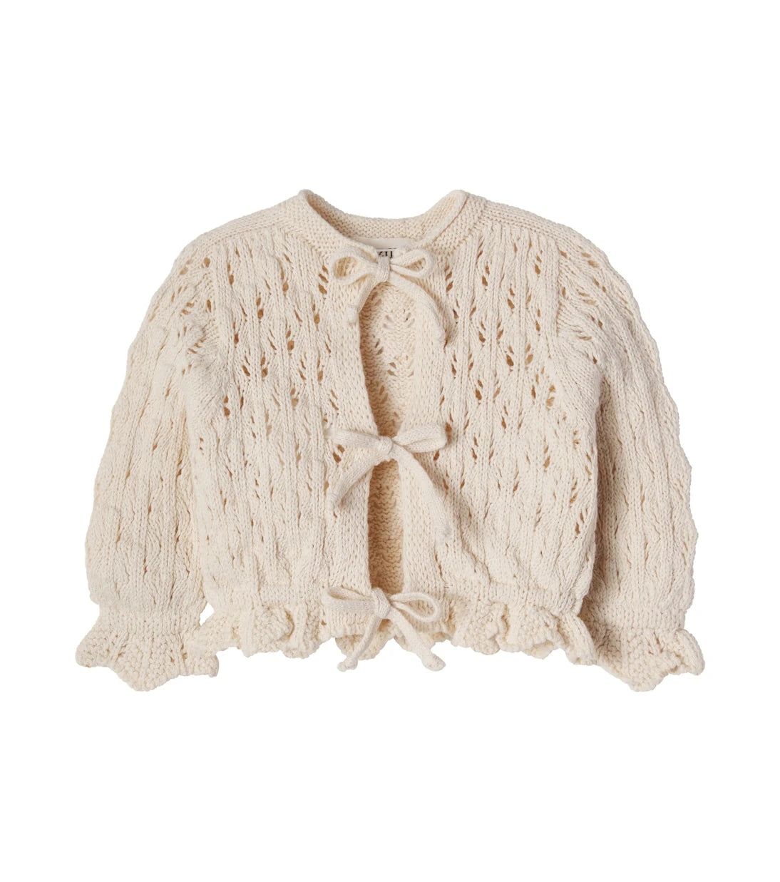 Cozmo - Baby Ivy open-knit cotton cardigan